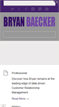 Mobile Screenshot of bryanbaecker.com